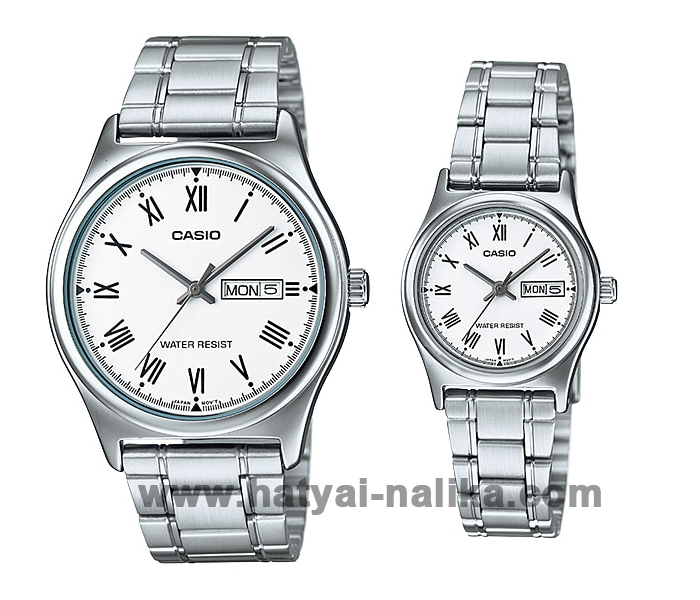 นาฬิกา คาสิโอ Casio SETคู่รัก รุ่น MTP-V006D-7B+LTP-V006D-7B ของแท้ รับประกัน1ปี