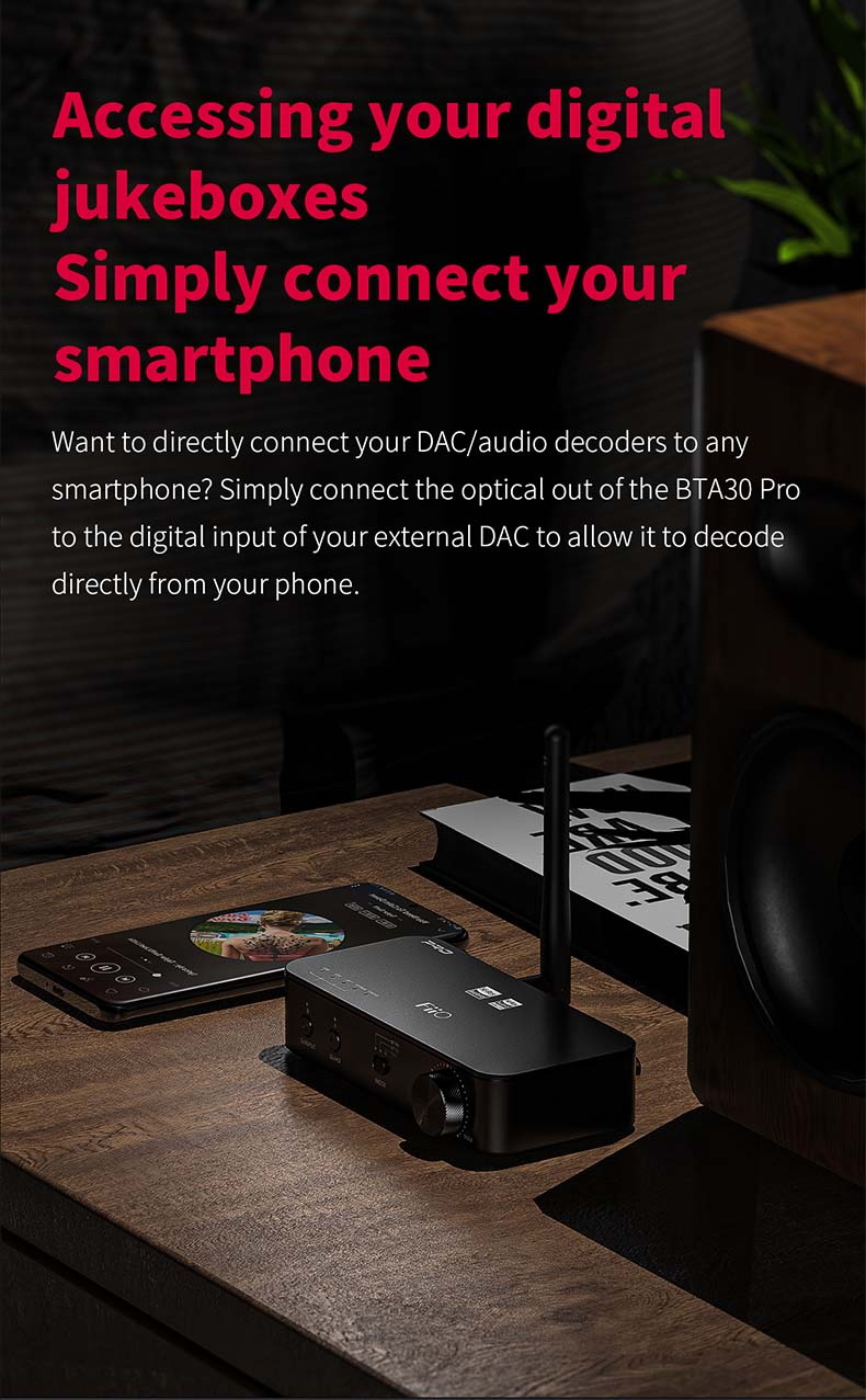 FiiO BTA30 PRO ตัวรับและส่งสัญญาณไร้สายรองรับ Bluetooth5.0 ประกันศูนย์ไทย