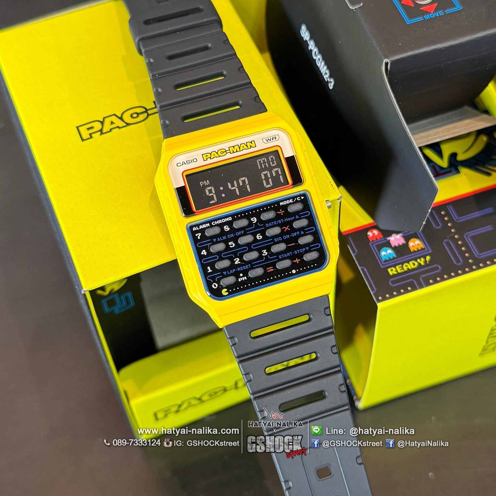 นาฬิกา คาสิโอ CASIO x PAC-MAN Limited Collaboration models รุ่น CA-53WPC-1B ของแท้ รับประกัน1ปี