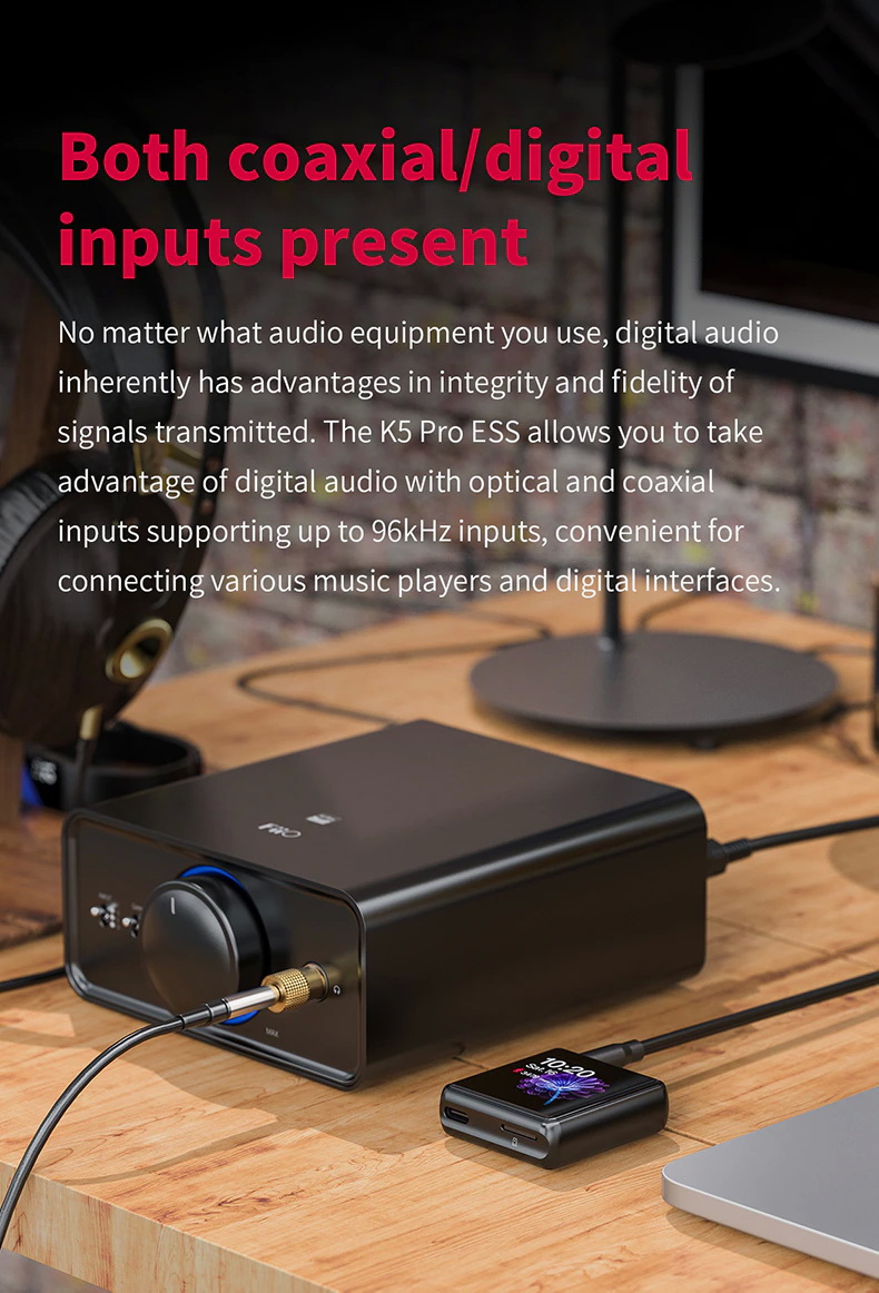 ขาย FiiO K5 Pro ESS DAC/Amp ตั้งโต๊ะระดับ Exclusive ชิป ESS ES9038Q2M ประกันศูนย์ไทย