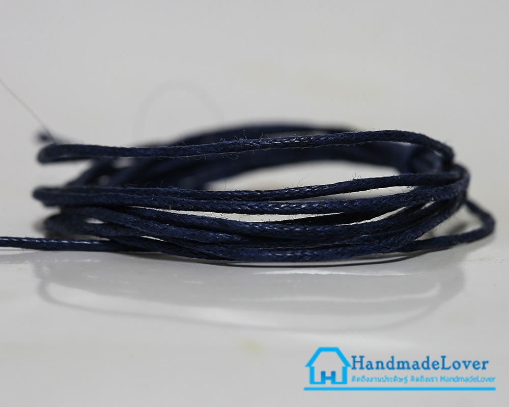 เชือกคอตตอน ขนาด 1 mm. สีกรมท่า