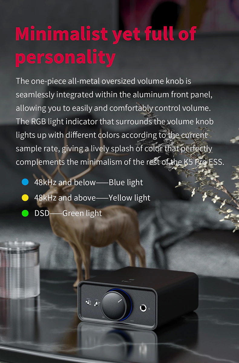ขาย FiiO K5 Pro ESS DAC/Amp ตั้งโต๊ะระดับ Exclusive ชิป ESS ES9038Q2M ประกันศูนย์ไทย