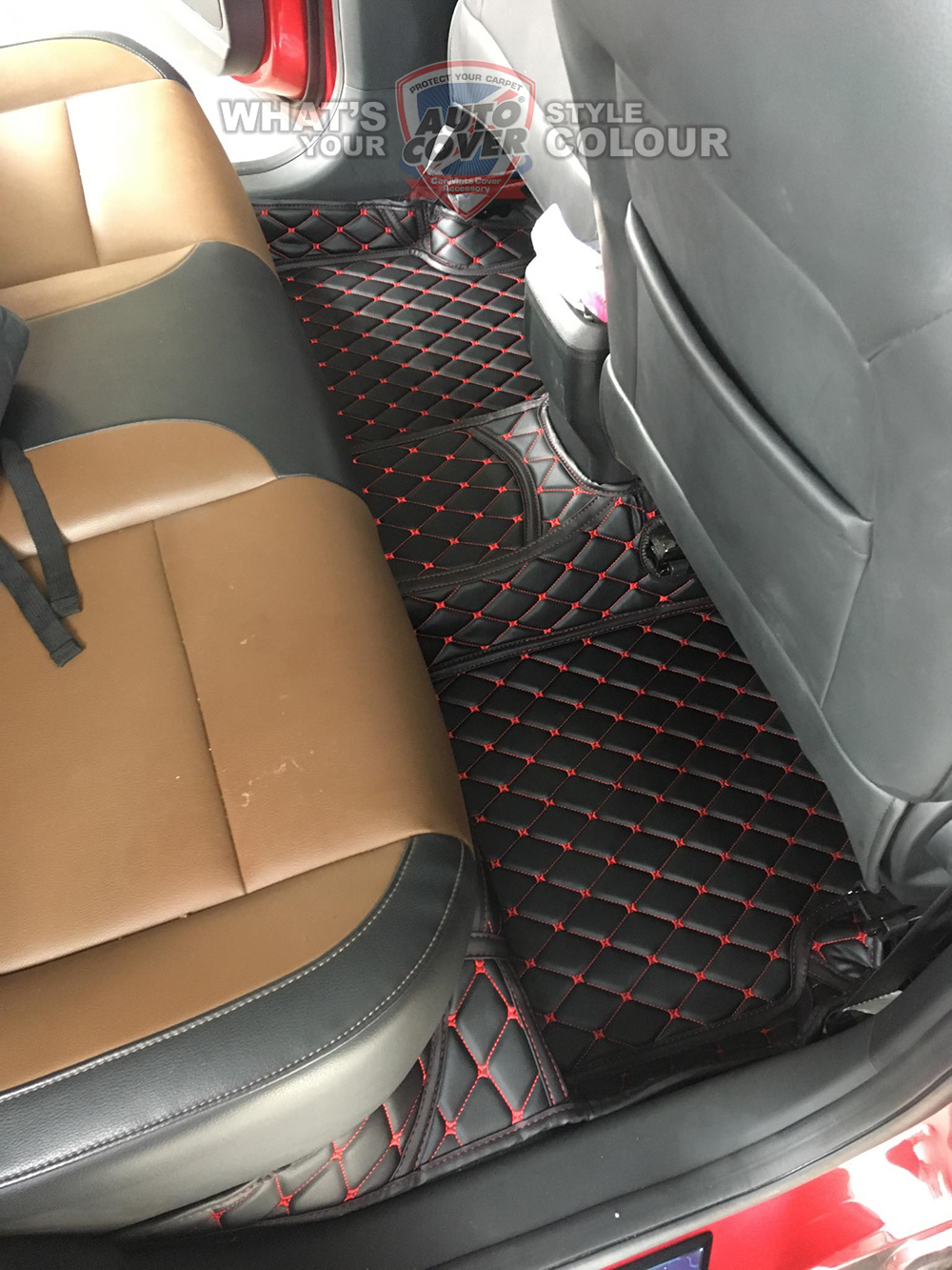 พรมรถยนต์ 6D Leather Car Mat รถ MG ZS ชุดเต็มคัน รวมแผ่นท้ายและหลังพนักพิง จำนวน 6 ชิ้น