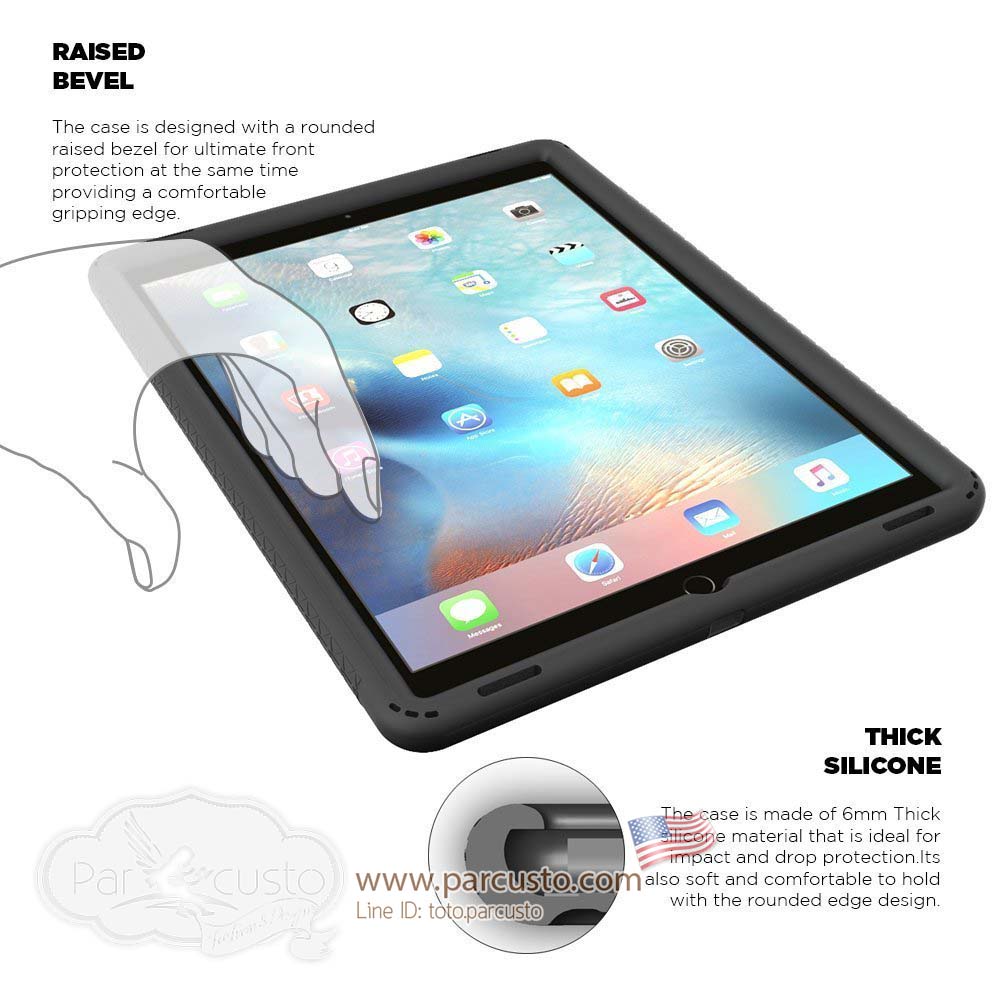 เคสกันกระแทก Apple iPad Pro [Turtle Skin Series] จาก Poetic [Pre-order USA]