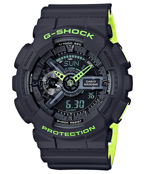 นาฬิกา Casio G-Shock GA-110LN Layered Neon colors series รุ่น GA-110LN-8A ของแท้ รับประกัน1ปี