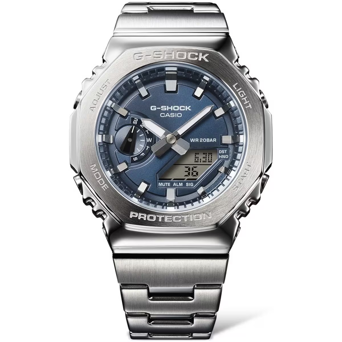นาฬิกา Casio G-Shock Full Metal GM-2110D series รุ่น GM-2110D-2B ของแท้ รับประกัน1ปี