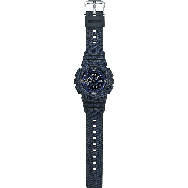 นาฬิกา Casio Baby-G ลายยีนส์ Denim Color series รุ่น BA-110DC-2A1 (สี Dark Blue Jean)ของแท้ รับประกัน1ปี