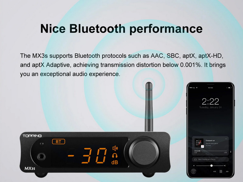 Topping MX3S DAC/AMP ตั้งโต๊ะแบบออลอิลวันพร้อมรีโมทควบคุม ประกันศูนย์ไทย