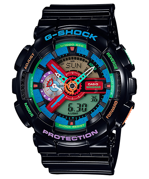 นาฬิกา Casio G-Shock Limited Multi-Color series Crazy Color 2016 รุ่น GA-110MC-1A ของแท้ รับประกัน1ปี