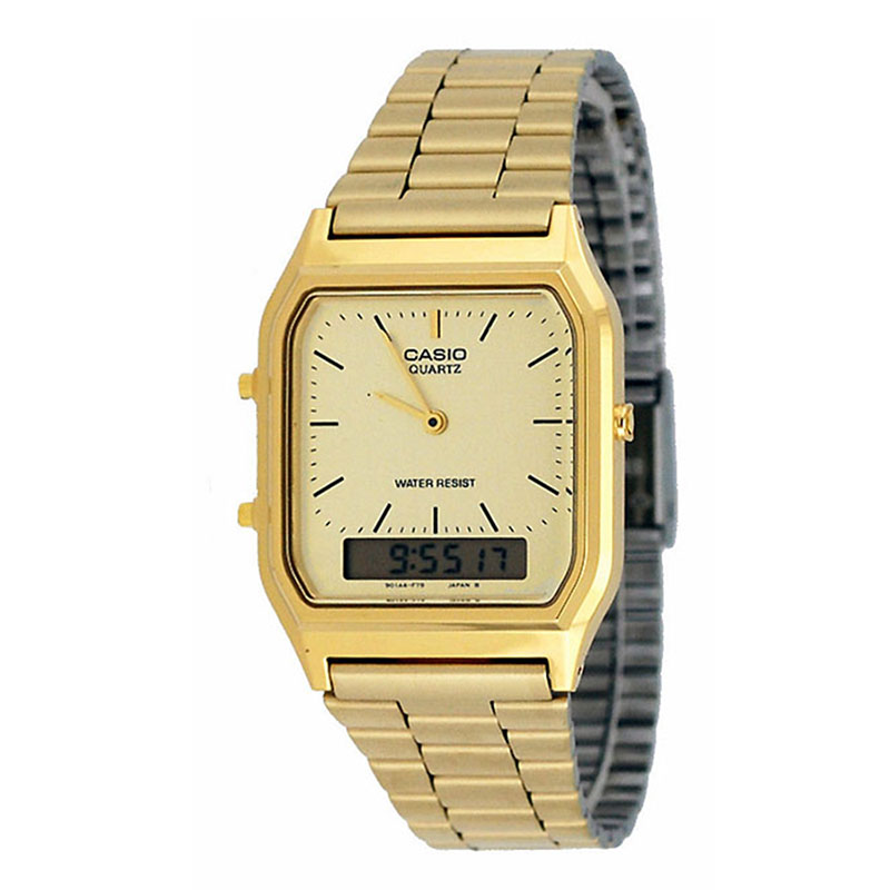 นาฬิกา คาสิโอ Casio STANDARD DIGITAL Vintage รุ่น AQ-230GA-9 ของแท้ รับประกัน1ปี