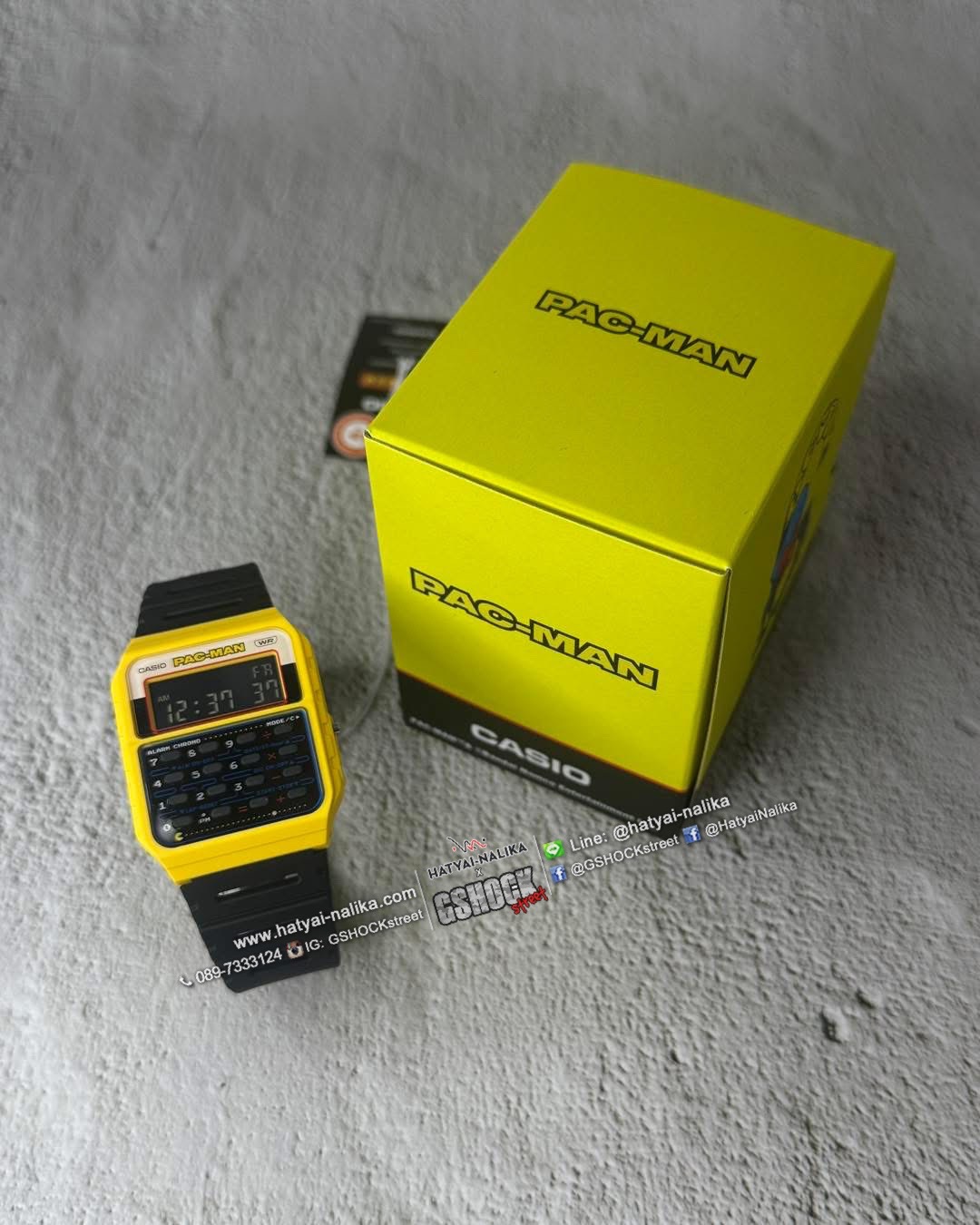 นาฬิกา คาสิโอ CASIO x PAC-MAN Limited Collaboration models รุ่น CA-53WPC-1B ของแท้ รับประกัน1ปี
