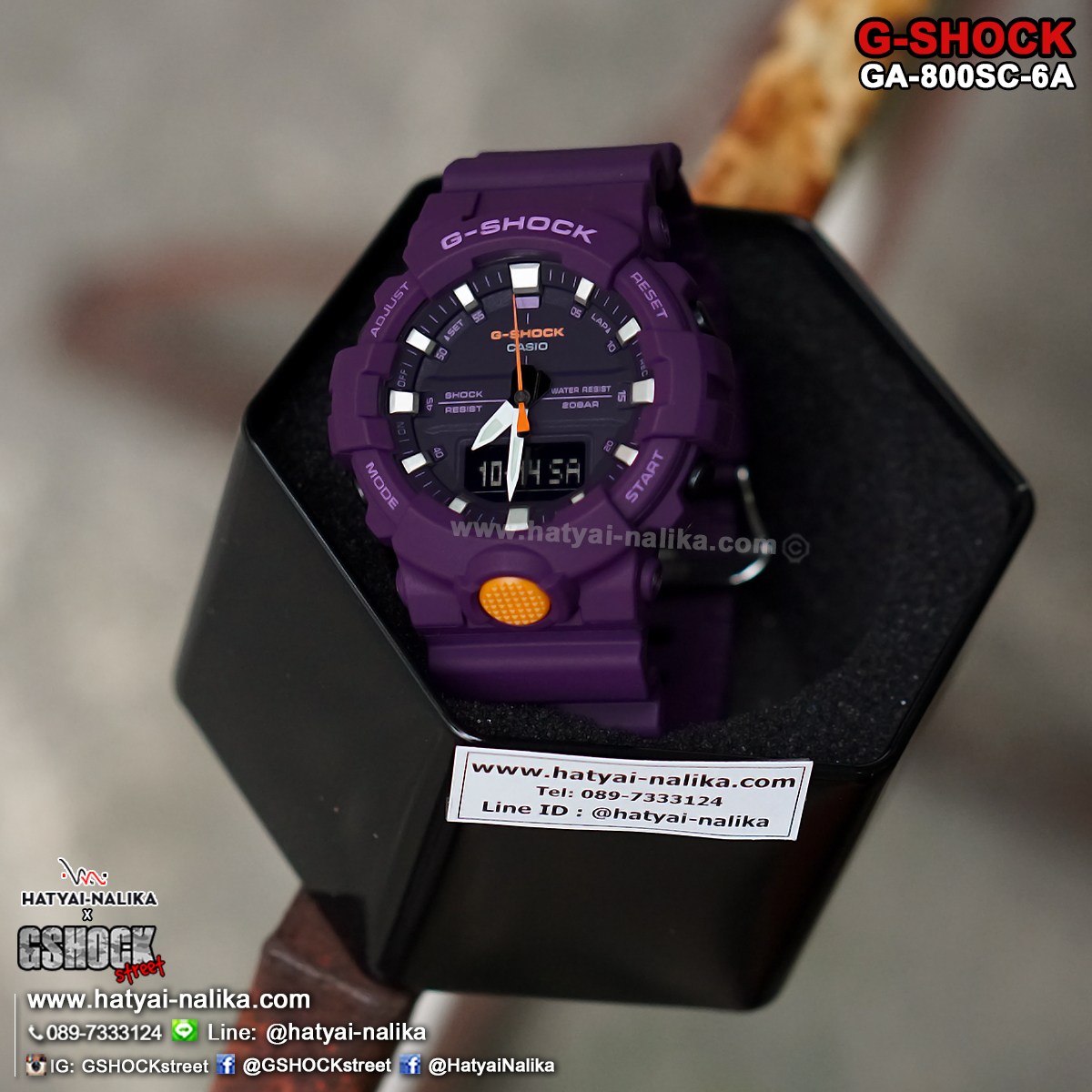 นาฬิกา Casio G-Shock ANALOG-DIGITAL GA-800SC Sporty Color series รุ่น GA-800SC-6A “ธานอส THANOS” ของแท้ รับประกัน1ปี