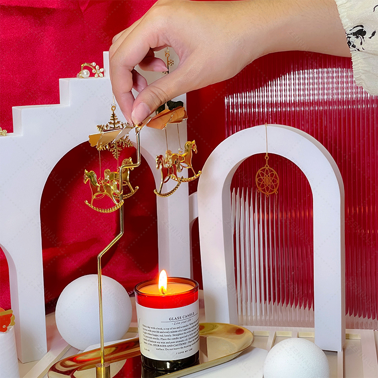 ที่วางเทียนหอม โมบายเชิงเทียน แบบหมุนได้