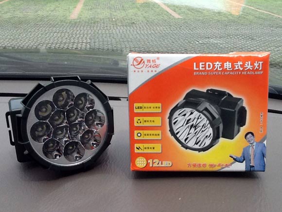 ไฟฉายคาดหัวใช้หลอด LED 12 ดวง 2 สเต็ปYG5576