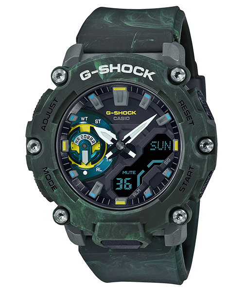 นาฬิกา Casio G-Shock Special Color MYSTIC FOREST series รุ่น GA-2200MFR-3A ของแท้ รับประกัน1ปี