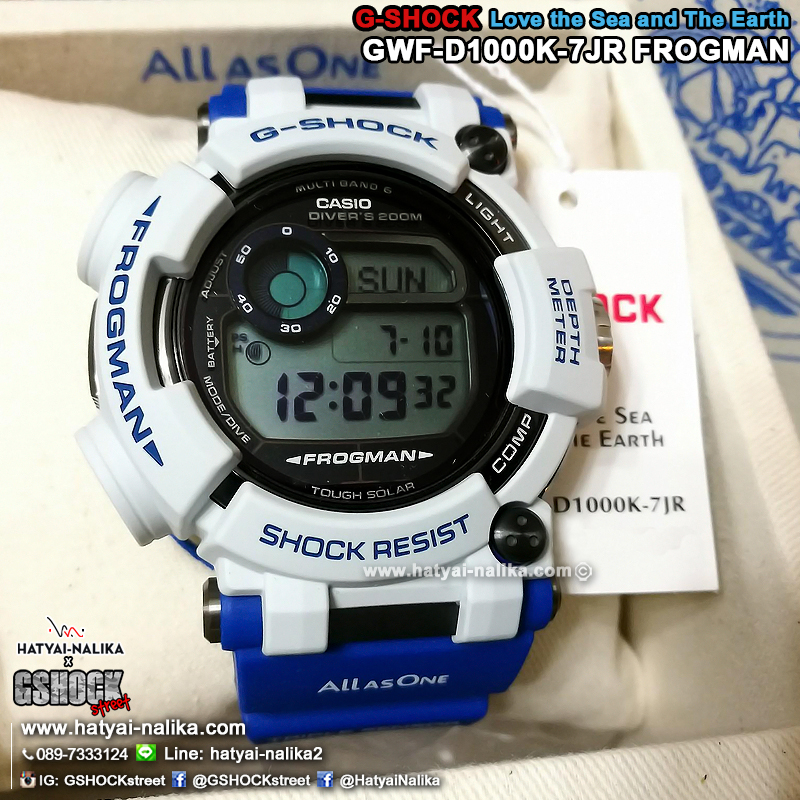 นาฬิกา Casio G-Shock FROGMAN Love the Sea and The Earth 2016 Japan Limited รุ่น GWF-D1000K-7JR กบรักษ์โลก "Made in Japan" [JAPAN ONLY] นำเข้าจาก Japan ไม่มีขายในไทย (หายาก) ของแท้ รับประกัน1ปี