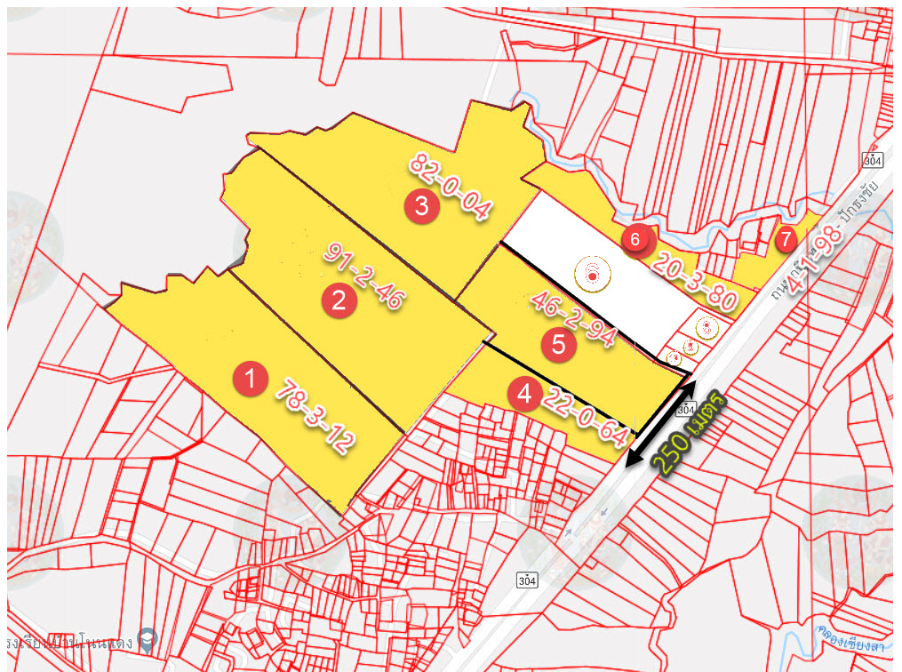 { ติดทรัพย์ } ขายที่ดินโคราช 346 ไร่ 2 งาน ไร่ละ 1.3 ล้าน ติดถนนสี่เลนสาย 304 กบินทร์บุรี-ปักธงชัย ที่สวย ด้านหน้าติดถนนสี่เลน ด้านหลังภูเขา เหมาะทำโครงการต่างๆ