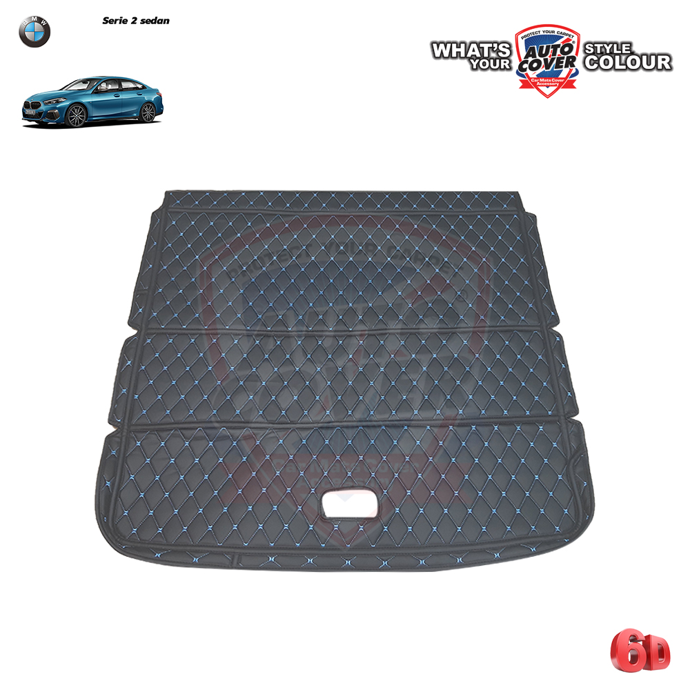พรมท้ายสัมภาระเข้ารูป 6D รถ BMW SERIE 2 รหัสตัวถัง F44 รุ่น 220I ปี 2021-2028 พรมท้ายจำนวน 1 ชิ้น