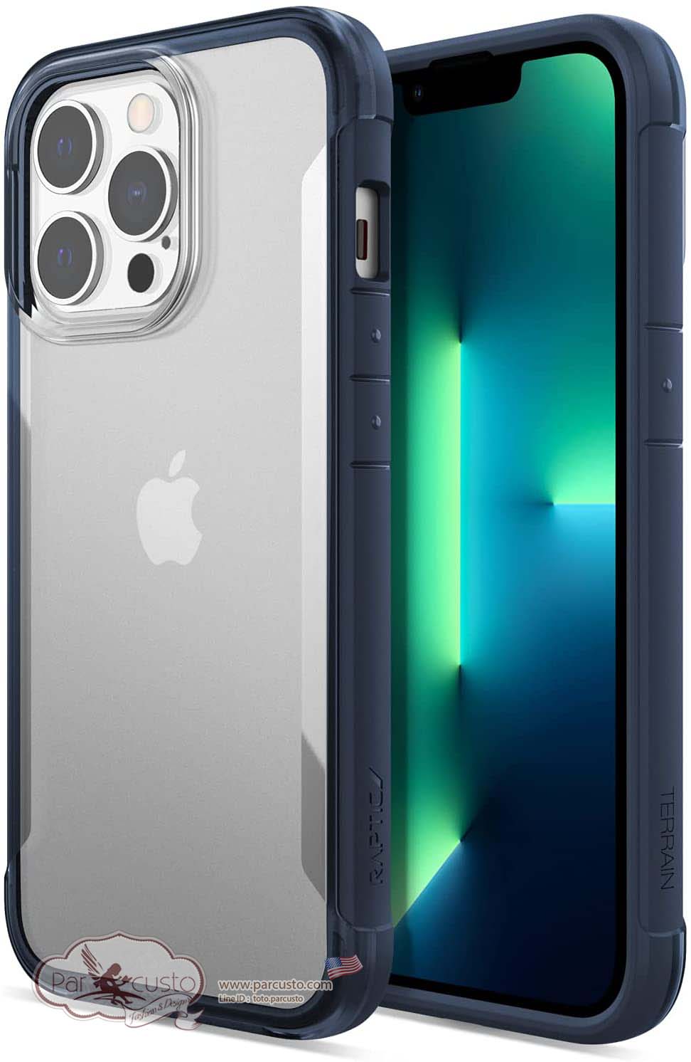 เคสกันกระแทกรักษ์โลกสำหรับ iPhone 13 Pro [Terrain] จาก Raptic [Pre-order USA]