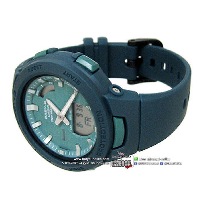 นาฬิกา Casio Baby-G G-SQUAD BSA-B100AC Activities in Natural Colors series รุ่น BSA-B100AC-3A "สี navy green" ของแท้ รับประกัน1ปี