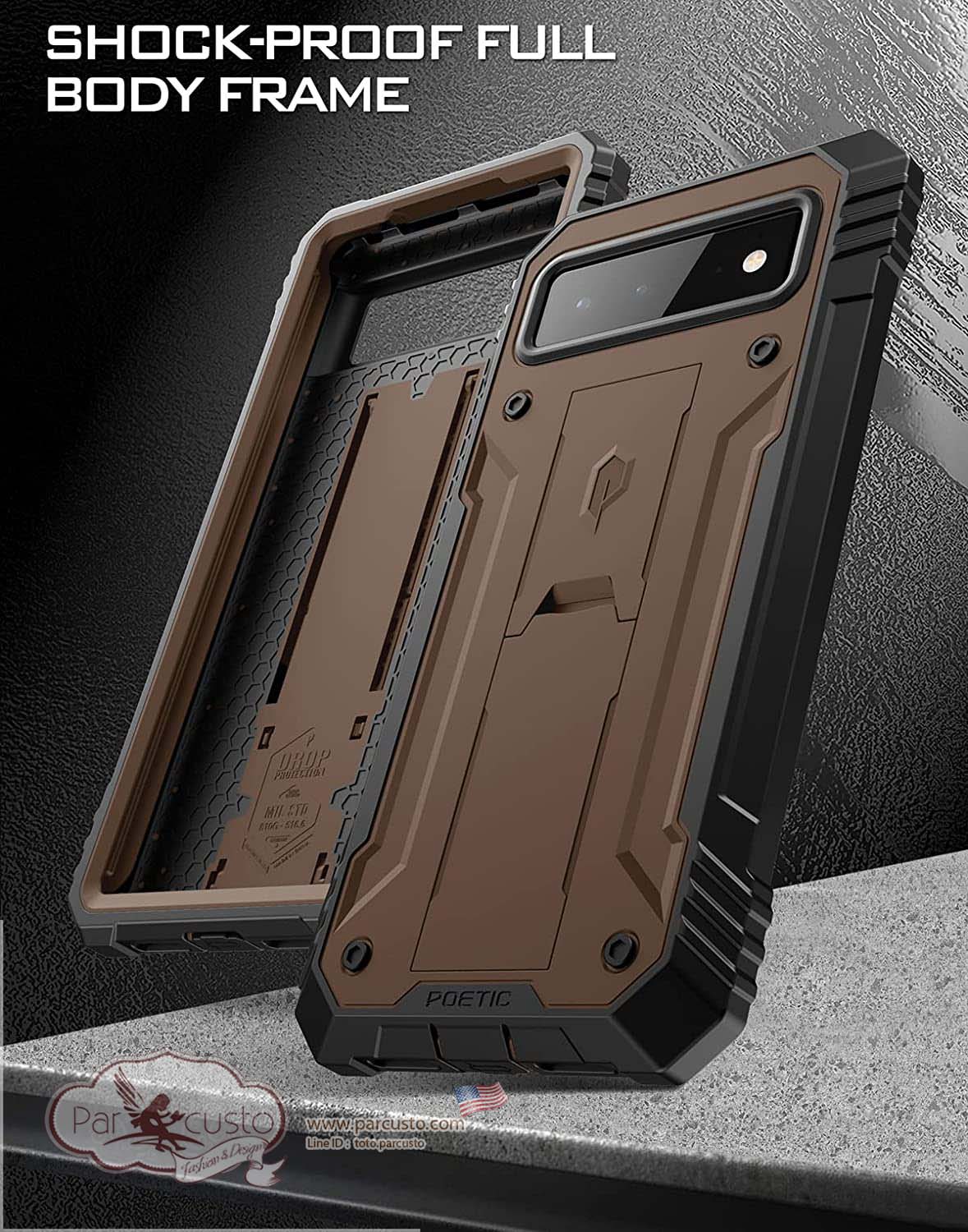 เคสกันกระแทก Google Pixel 6 [Revolution] จาก Poetic (Pre-order USA)