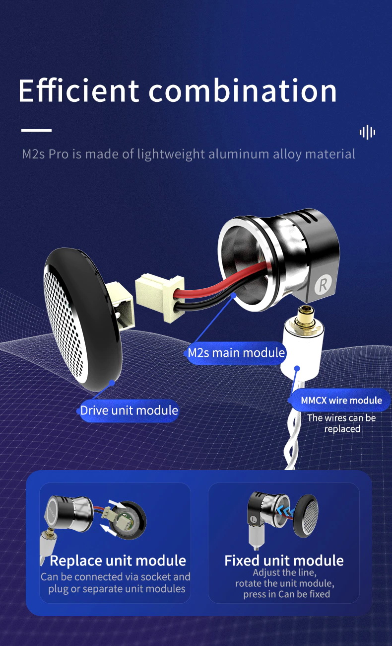 ขาย SMABAT M2S PRO หูฟังเอียบัด พร้อมลูกเล่นถอดอัพเกรด Driver ได้ไม่ต้องบัดกรี