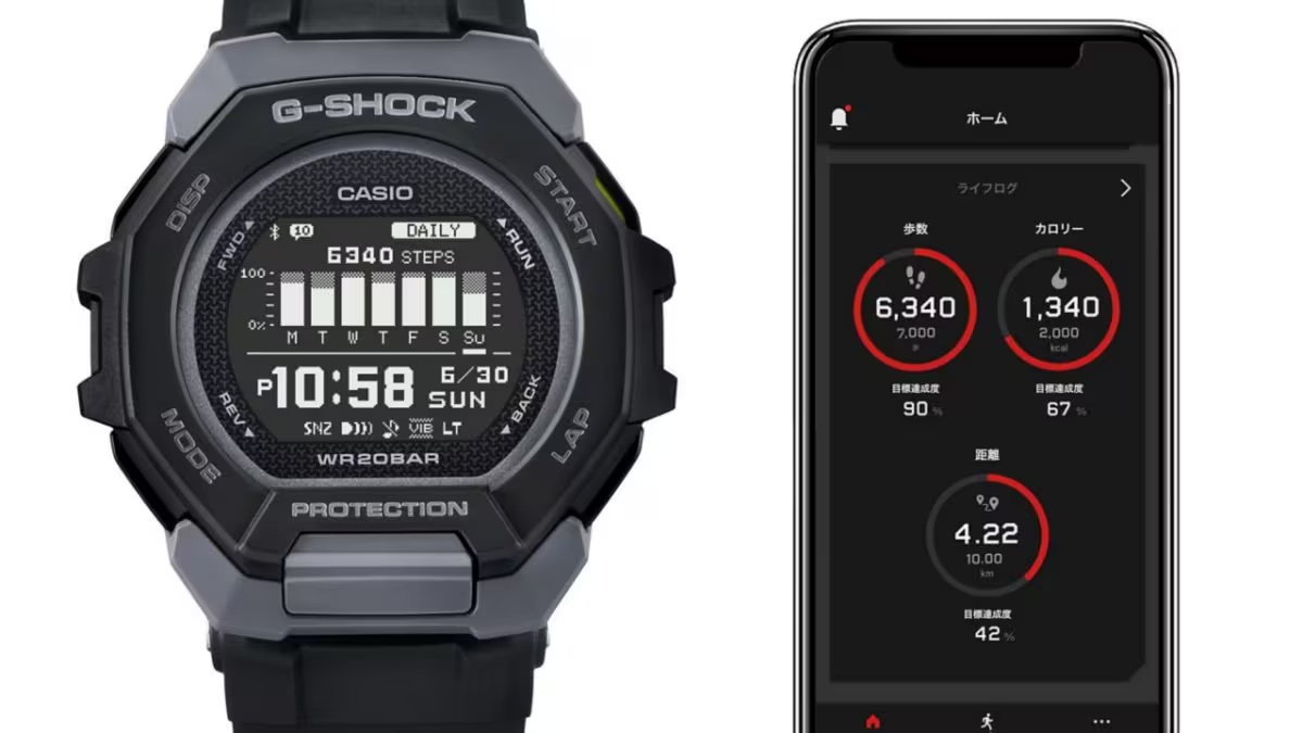 นาฬิกา Casio G-Shock G-SQUAD GBD-300 series รุ่น GBD-300-1 ของแท้ รับประกัน1ปี
