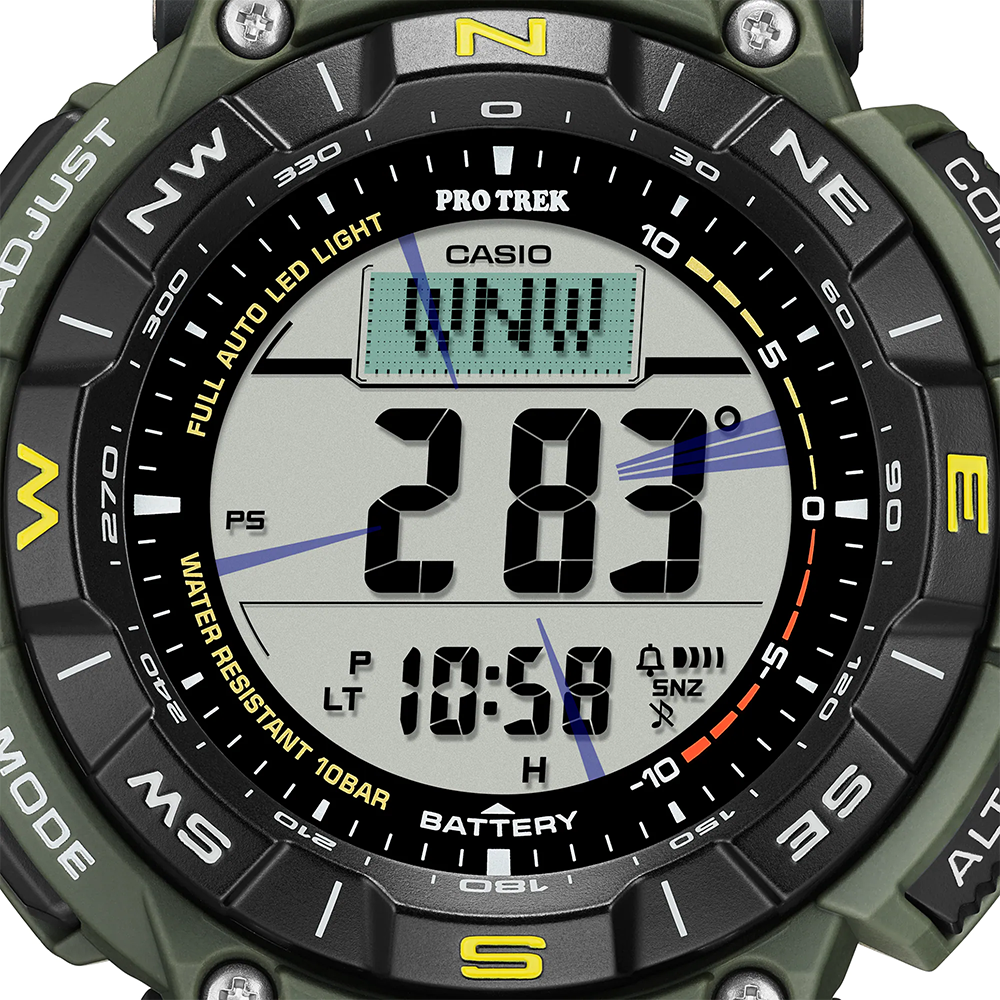 นาฬิกา คาสิโอ Casio PRO TREK PRG-340 Series รุ่น PRG-340-3 ของแท้ รับประกัน1ปี
