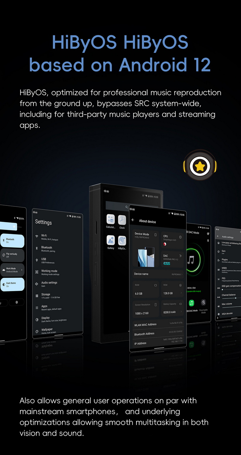 Hiby R6 PRO MAX DAP พกพาเรือธงชิป ES9039MS Pro x2 รองรับ MQA ประกันศูนย์ไทย
