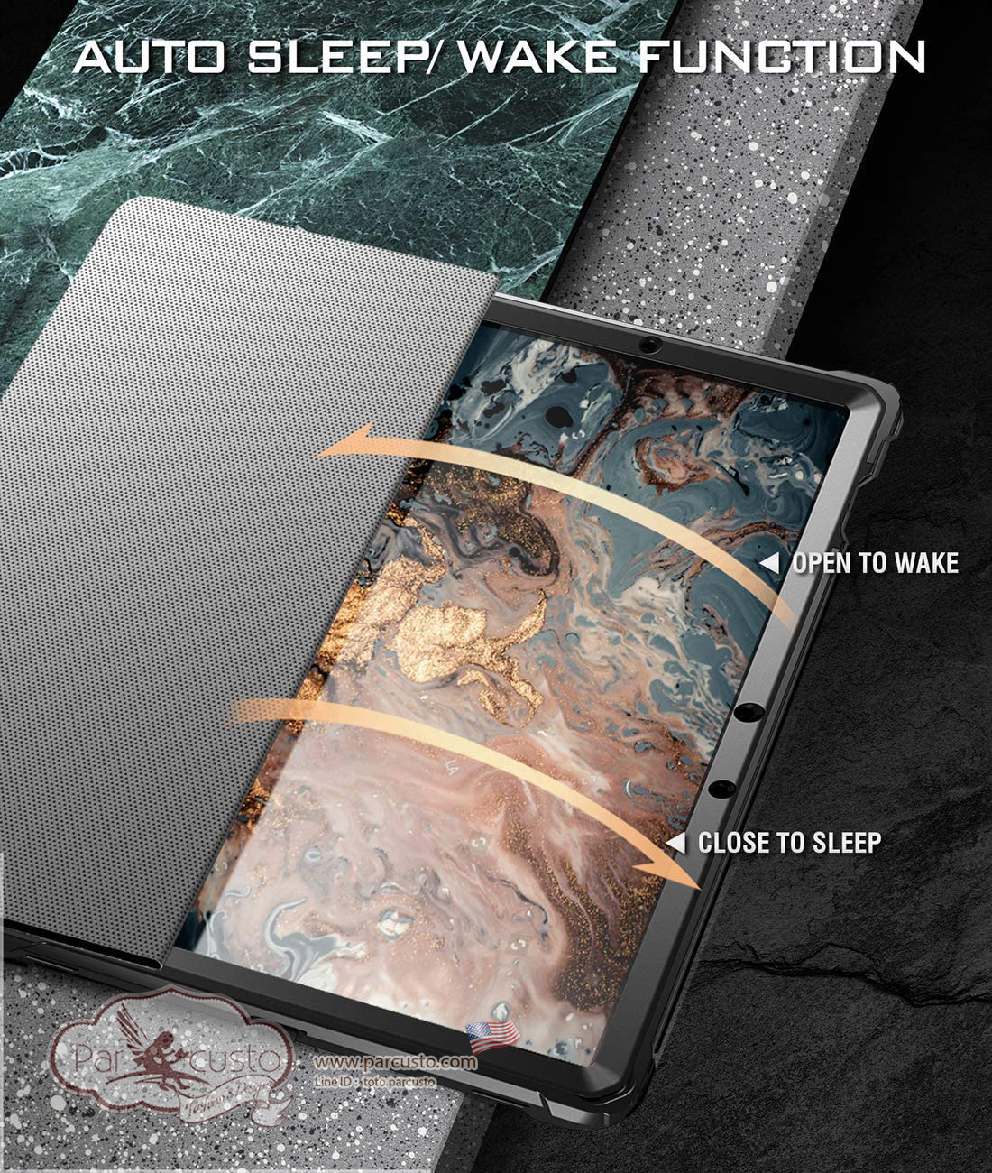 เคสกันกระแทก Samsung Galaxy Tab S7/S8 [Explorer] จาก POETIC [Pre-order USA]