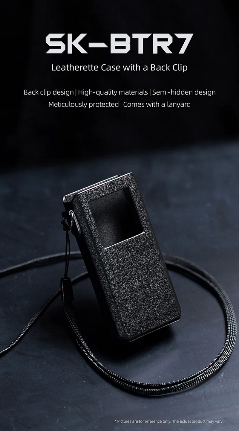 ขาย FiiO SK-BTR7 เคสหนังสำหรับ BTR7 เคสหนังที่มาพร้อมคลิปเกี่ยวด้านหลัง
