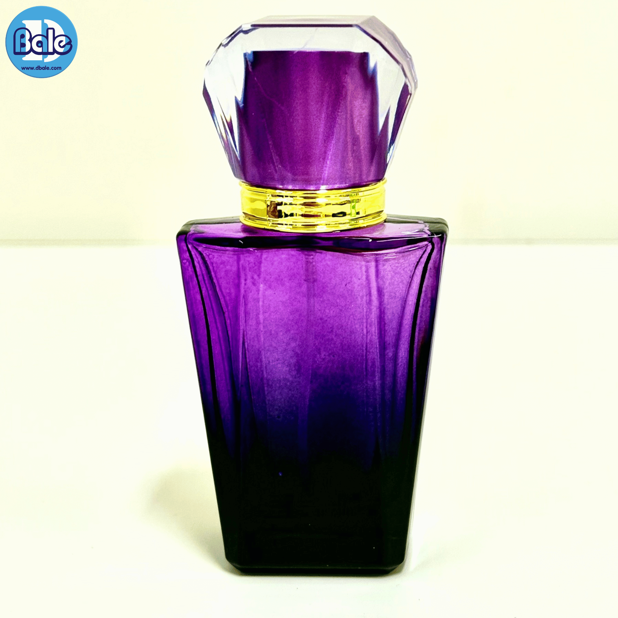 jpf187 30ml. ขวดแก้วน้ำหอมทรงเพชร สีน้ำเงิน, ม่วง, แดง, ส้ม, เขียว, ชมพู