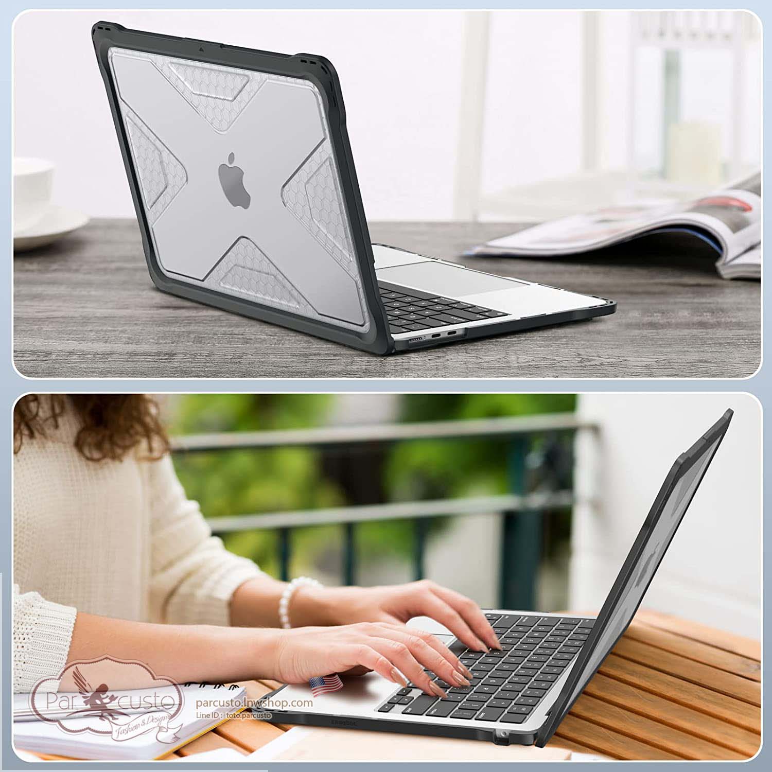 เคสกันกระแทก MacBook Air 13.6 Inch A2681 (2022) [Heavy Duty] จาก Fintie [Pre-order USA]
