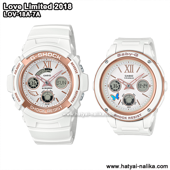 นาฬิกา คาสิโอ Casio G-Shock x Baby-G SETคู่รัก Limited G Presents LOVER's Collection 2018 รุ่น LOV-18A-7A (นำเข้าจาก Japan) ของแท้ รับประกัน 1 ปี