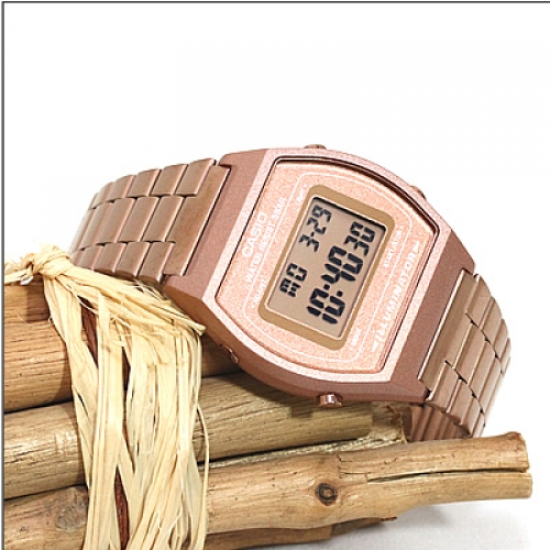 นาฬิกา คาสิโอ Casio STANDARD DIGITAL Classic ROSE GOLD Tone รุ่น B640WC-5A