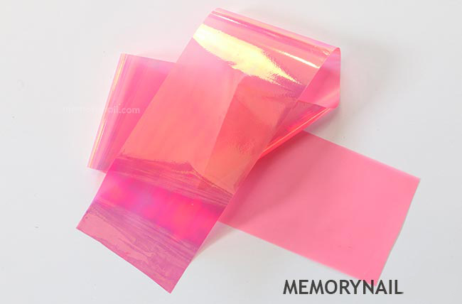 กระดาษแก้วออโรรา Glass Aurora Paper 3 ขนาด 4X40 เซนติเมตร เลือกสีด้านใน / ของตกแต่งเล็บ อุปกรณ์เพ้นท์เล็บ ทำเล็บ