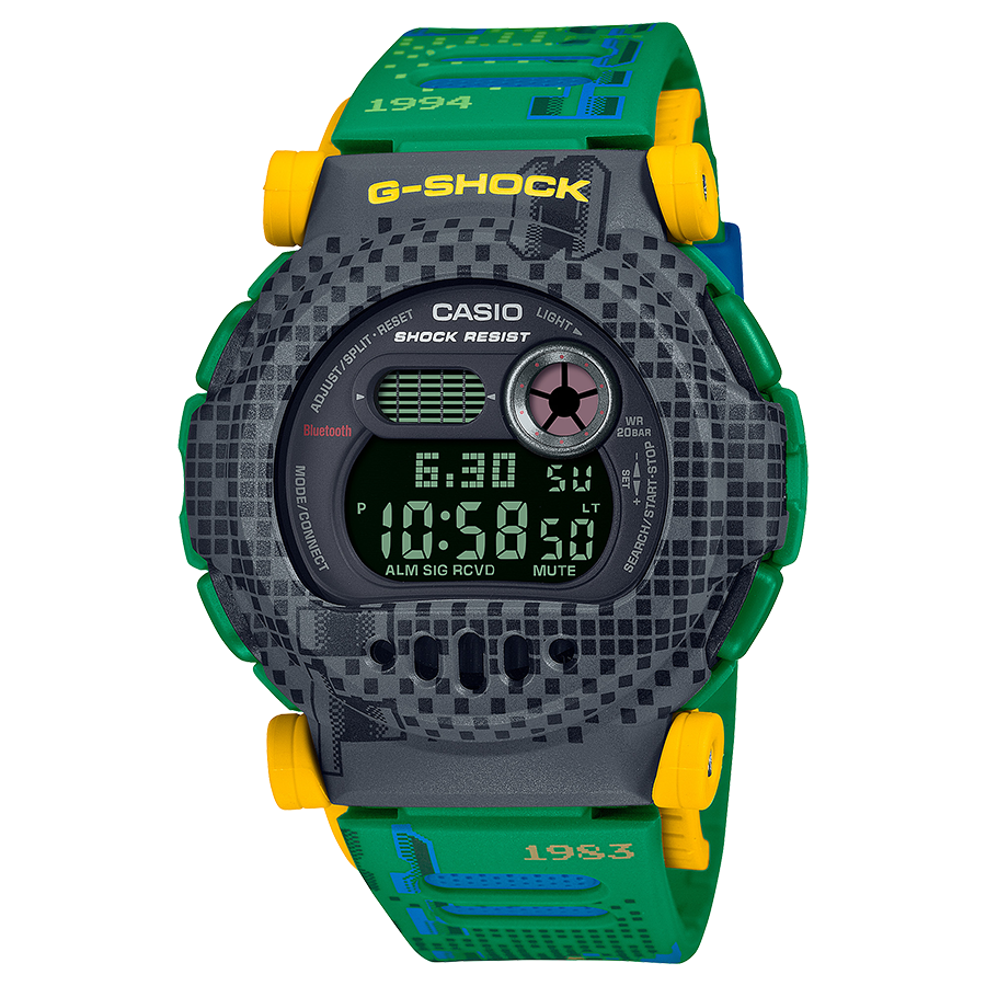 นาฬิกา Casio G-SHOCK Bluetooth G-B001 Retro Game Graphic รุ่น G-B001RG-3 ของแท้ รับประกัน1ปี