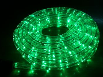 ไฟท่อ LED 2 สาย กลม สีเขียว เกรด A