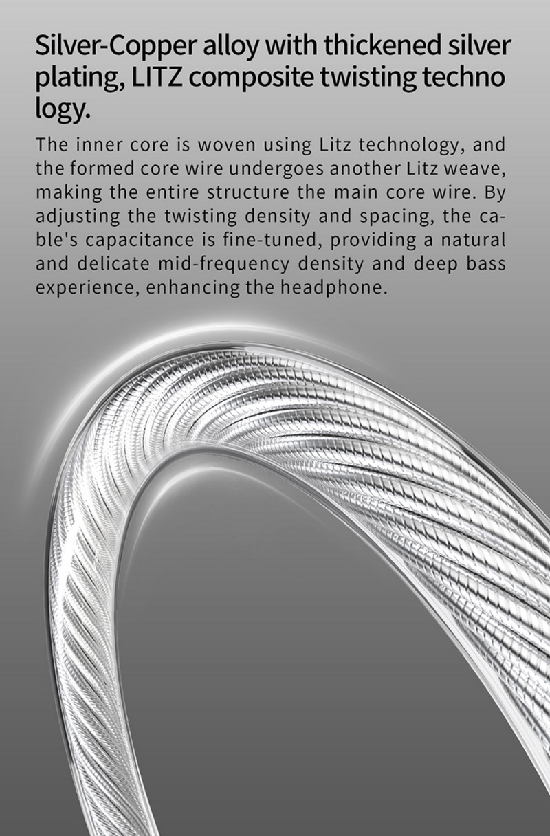 TANCHJIM CableX สายอัพเกรดโลหะผสม ทองแดง ชุบเงิน ถอดเปลี่ยนปลั๊กได้ ประกันศูนย์ไทย