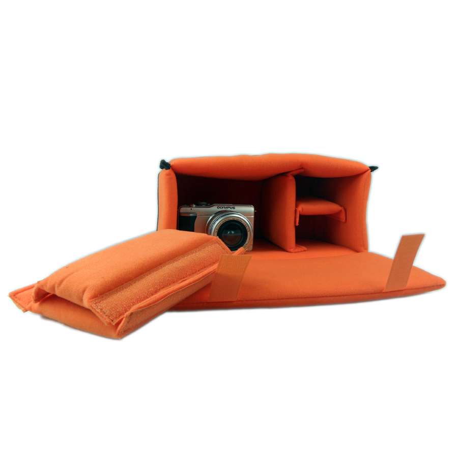 Camera Case Insert ตัวกันกระแทกด้านในกระเป๋ากล้อง DSLR Mirrorless รุ่นฝาปิดบน Two tone