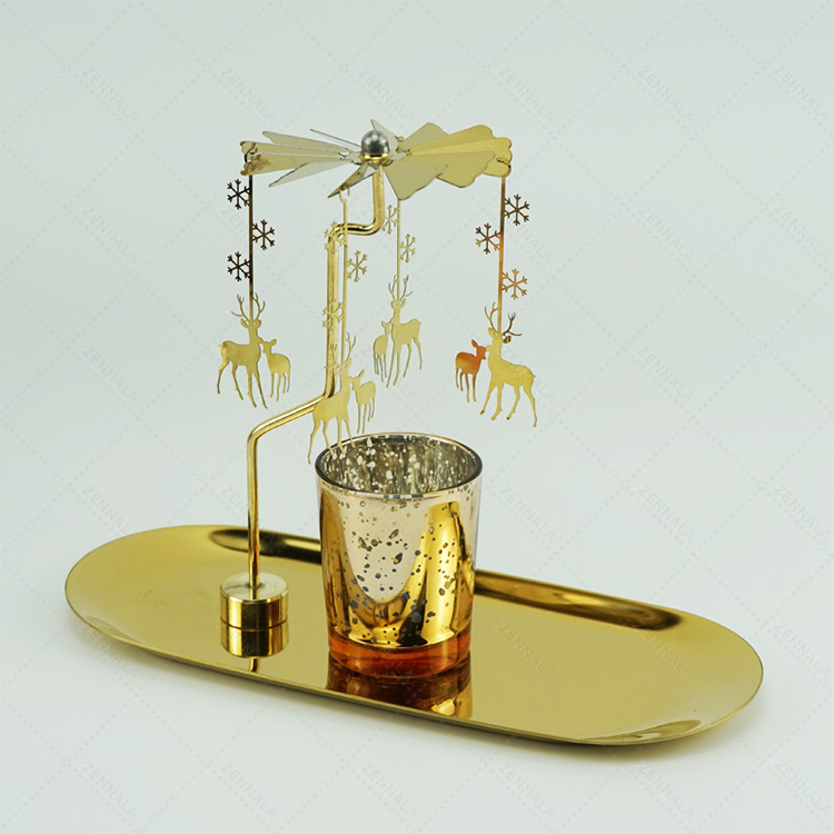 ที่วางเทียนหอม โมบายเชิงเทียน แบบหมุนได้