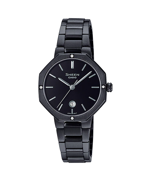 นาฬิกา คาสิโอ Casio SHEEN SAPPHIRE CRYSTAL คริสตัลแซฟไฟร์ SHE-4543 series รุ่น SHE-4543BD-1A ของแท้ รับประกัน1ปี