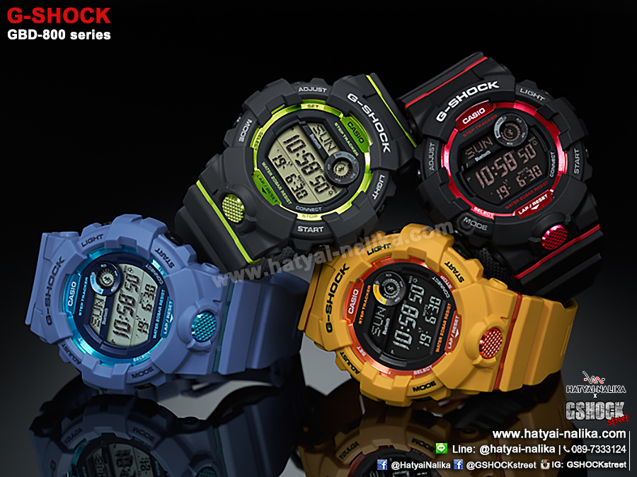 นาฬิกา Casio G-Shock G-SQUAD DIGITAL GBD-800 series รุ่น GBD-800-1 ของแท้ รับประกัน1ปี