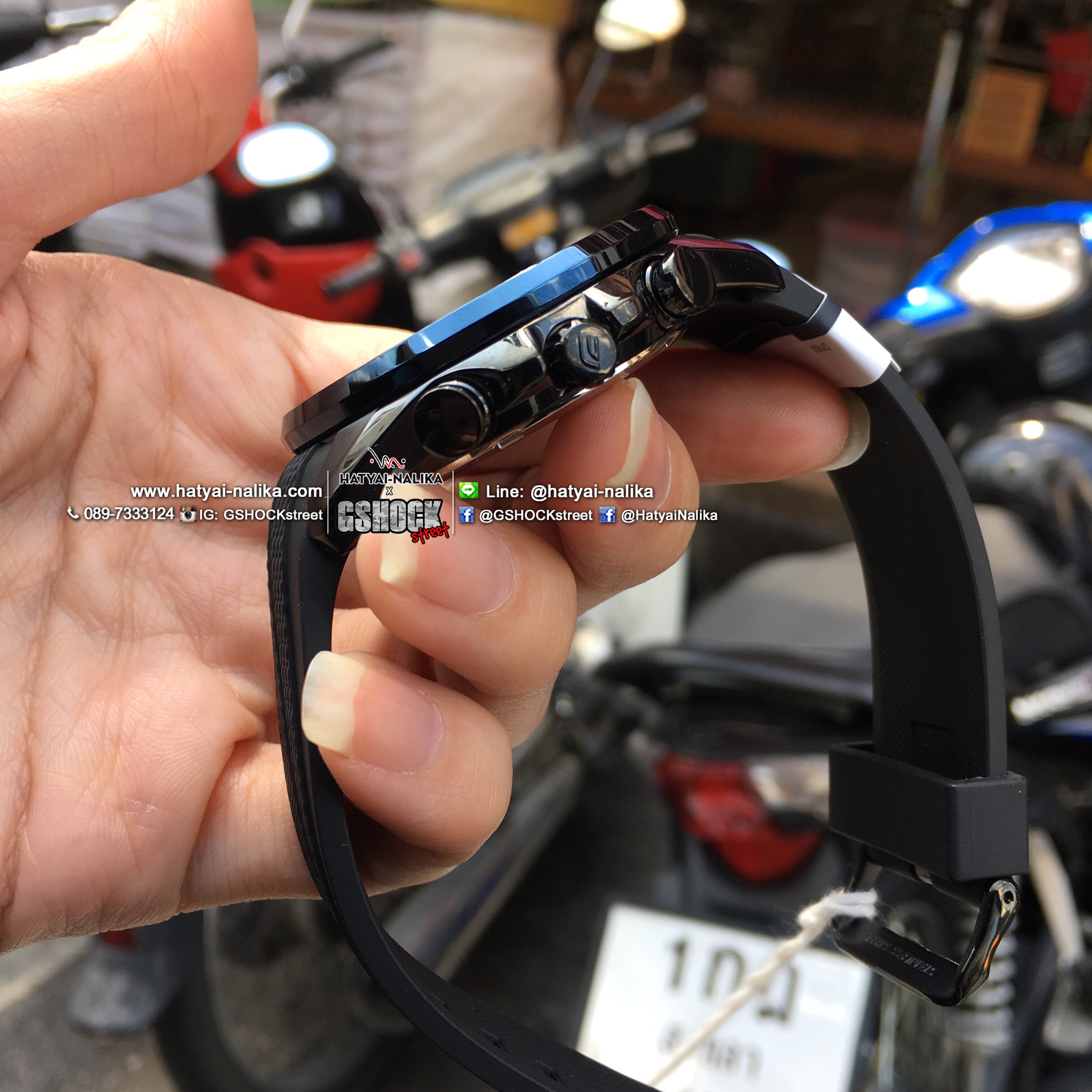 นาฬิกา Casio EDIFICE Solar-Powered CHRONOGRAPH รุ่น EQS-900PB-1BV ของแท้ รับประกัน 1 ปี