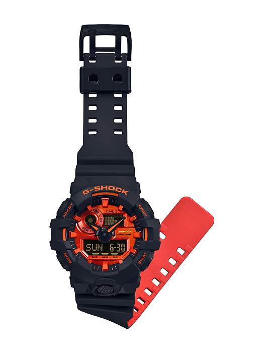 นาฬิกา Casio G-Shock Limited Bright Orange Color series รุ่น GA-700BR-1A ของแท้ รับประกัน1ปี