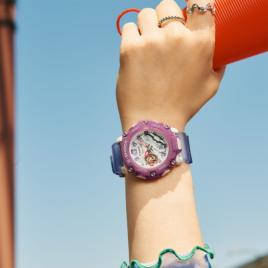 นาฬิกา Casio G-Shock Women ไซส์มินิ GMA-S2200PE Playfully Expensive Look รุ่น GMA-S2200PE-6A ของแท้ รับประกัน1ปี