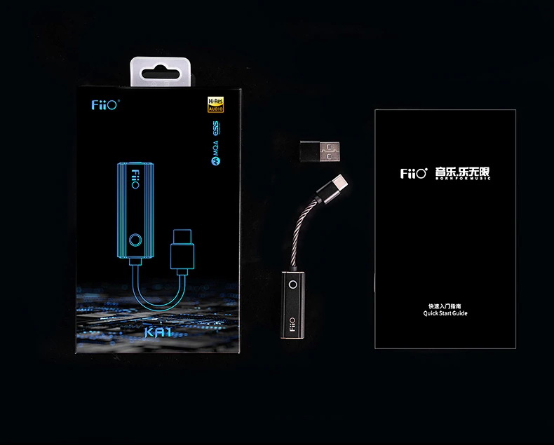 FiiO KA1 DAC&Amp หางหนูระดับเรือธง รองรับ MQA, Hi-Res