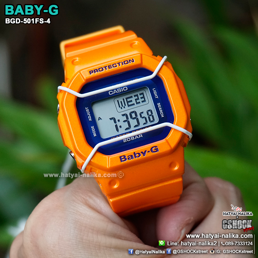 นาฬิกา Casio Baby-G BGD-501FS Vivid Fashion color series รุ่น BGD-501FS-4 ของแท้ รับประกัน1ปี