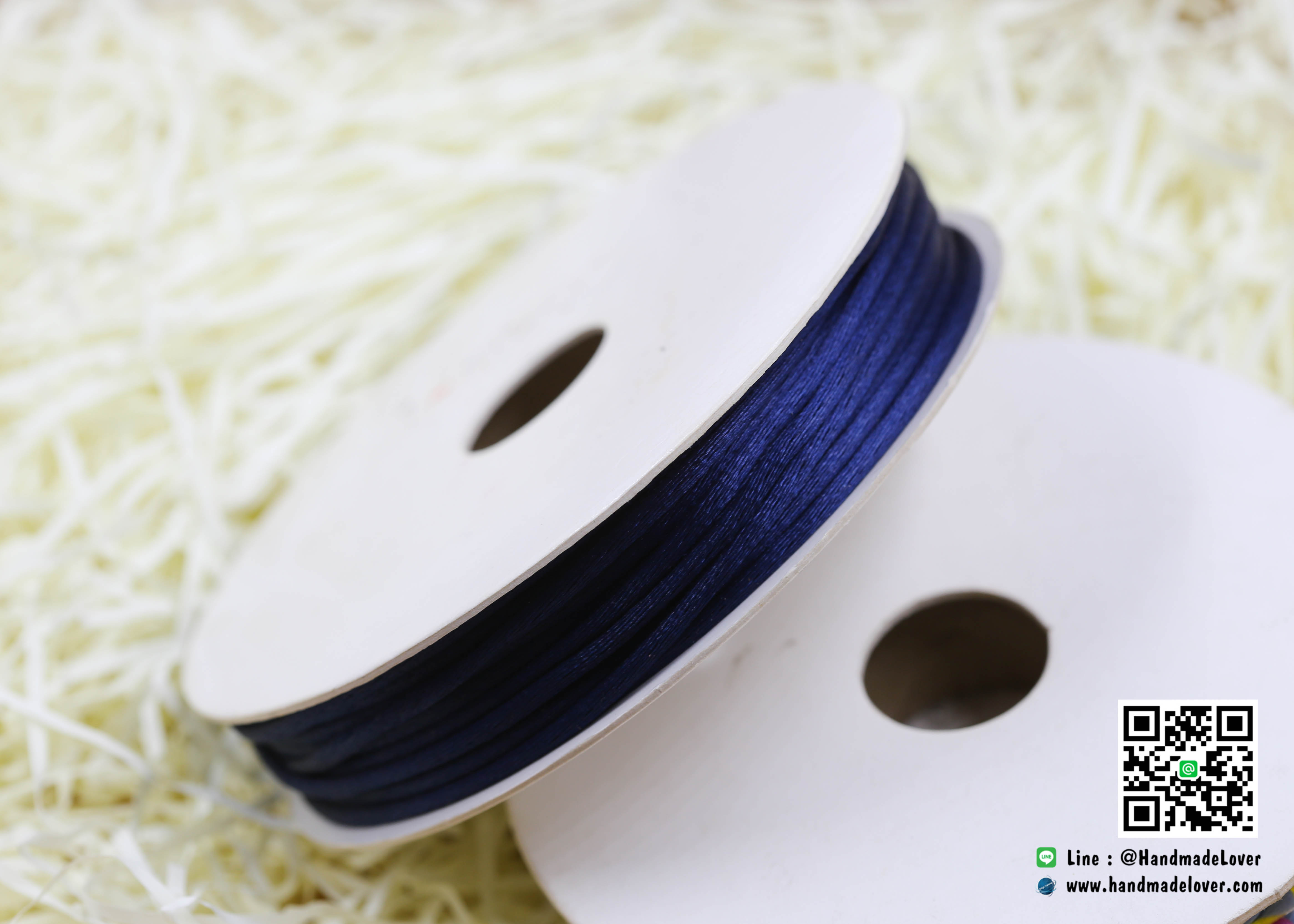 เชือกหางหนู สีน้ำเงิน [25] ขนาด 2 มิล [อย่างดี เนื้อนุ่ม]