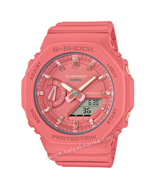 นาฬิกา Casio G-Shock Women ไซส์มินิ GMA-S2100 series รุ่น GMA-S2100-4A2 (สีแซลมอน) ของแท้ รับประกัน1ปี